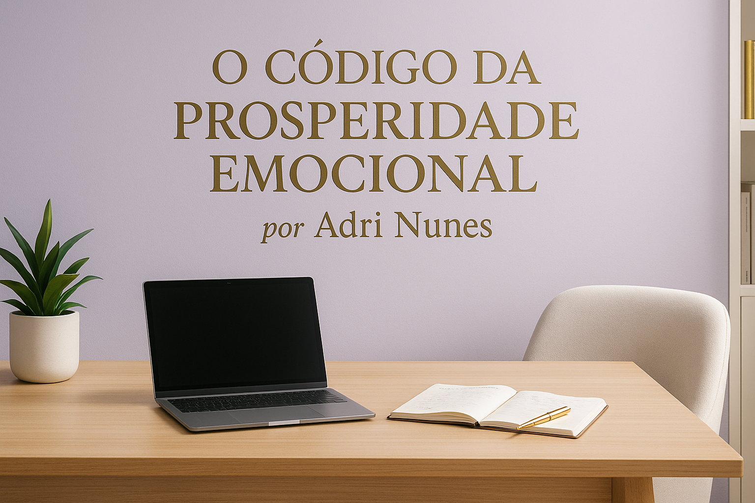 Coluna O Código da Prosperidade Emocional — estética lavanda e dourado
