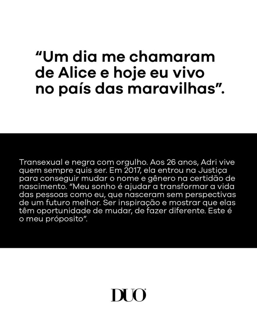 Editorial Revista DUO 4 — Adri Nunes