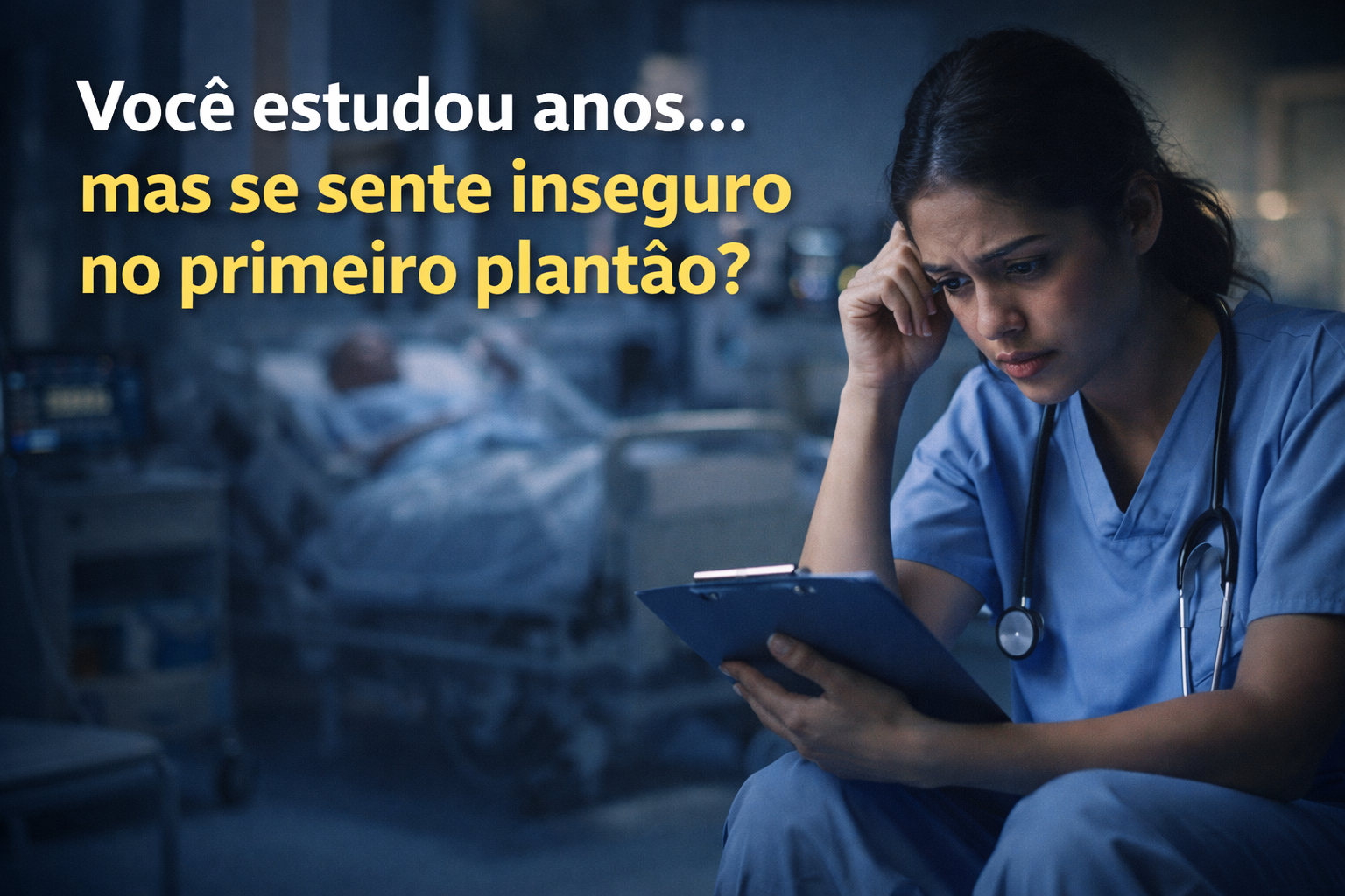 O curso técnico não te prepara para o primeiro plantão
