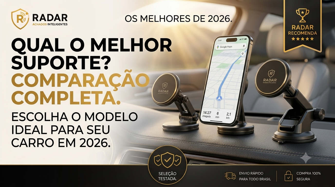 Qual o melhor suporte magnético de celular para carro - Comparação completa